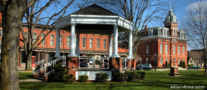 Milan, Ohio Town Square | The buckeye state, Ohio, Hometown